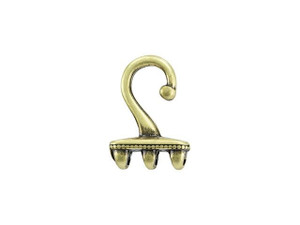 Cymbal Mesaria III Antique Brass-Plated Bead Ending Hook For SuperDuo (4 Pieces) Cymbal Mesaria III Antique Brass-Plated Bead Ending Hook For SuperDuo (4 Pieces)