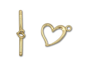 JBB Brass Heart Toggle Clasp JBB Brass Heart Toggle Clasp