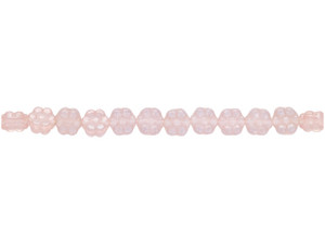 Czech Glass Beads, Flowers 8 x 4mm : Luster - Rosaline (25pcs) Czech Glass Beads, Flowers 8 x 4mm : Luster - Rosaline (25pcs)
