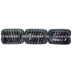 Limited Edition - Polished Rectangles 12 x 8mm : Crystal/Dk Amethyst (24pcs) Limited Edition - Polished Rectangles 12 x 8mm : Crystal/Dk Amethyst (24pcs)