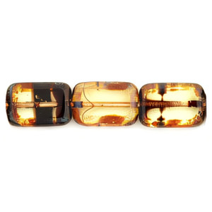 Limited Edition - Polished Rectangles 12 x 8mm : Jonquil Tortoise - Picasso (24pcs) Limited Edition - Polished Rectangles 12 x 8mm : Jonquil Tortoise - Picasso (24pcs)