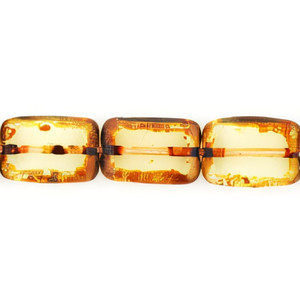 Limited Edition - Polished Rectangles 12 x 8mm : Jonquil - Picasso (24pcs) Limited Edition - Polished Rectangles 12 x 8mm : Jonquil - Picasso (24pcs)