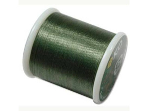 KO Nylon Japanese Beading Thread 55 yd Spool - Dark Olive KO Nylon Japanese Beading Thread 55 yd Spool - Dark Olive