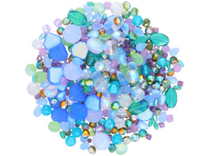 Artbeads Designer Czech Glass Bead Blend - Colorful Mermaid Bead Mix Assortment (1 Pack)