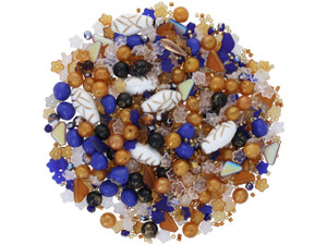Artbeads Designer Czech Glass Bead Blend -  King Tut Bead Mix Assortment (1 Pack)
