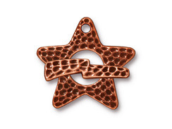 TierraCast Hammertone Star Toggle Antiqued Copper
