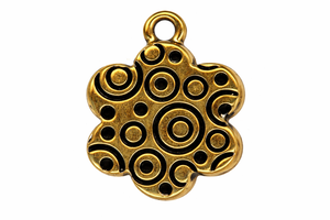 TierraCast Large Flower Picture Frame Antiqued Gold