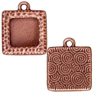 TierraCast Hammertone Square Picture Frame Antiqued Copper