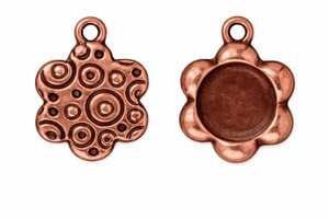 TierraCast Large Flower Picture Frame Antiqued Copper