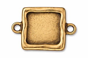 TierraCast Simple Link Square Picture Frame Antiqued Gold TierraCast Simple Link Square Picture Frame Antiqued Gold