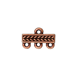 TierraCast Braided 3-1 Link Copper Antiqued, 10x14.8mm