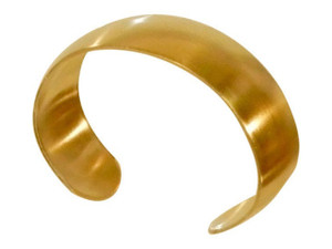Brass 3/4" Domed Cuff Bracelet Finding (Each) Brass 3/4" Domed Cuff Bracelet Finding (Each)