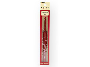Tulip - ETIMO Red Crochet Hook with Cushion Grip 8/0  5.00mm Tulip - ETIMO Red Crochet Hook with Cushion Grip 8/0  5.00mm