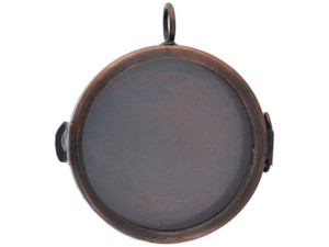 Antique Copper Plated Locket Pendant, Hinged, Round, 1.63x0.41 Inch Antique Copper Plated Locket Pendant, Hinged, Round, 1.63x0.41 Inch