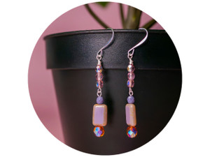 The Bead Llama: Purple Earrings The Bead Llama: Purple Earrings