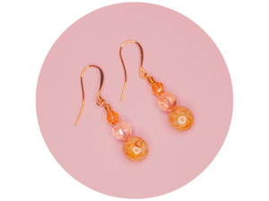 The Bead Llama: Elegant Cream Earrings The Bead Llama: Elegant Cream Earrings