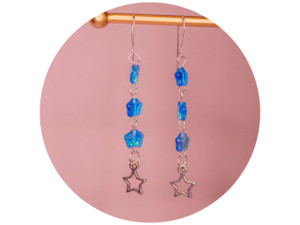 The Bead Llama: Shiny Star Earrings The Bead Llama: Shiny Star Earrings
