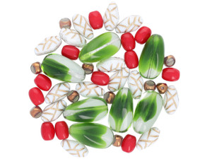 The Bead Llama Limited Edition Designer Czech Glass Bead Blend - Christmas Wrapping Mix Assortment (1 Pack) The Bead Llama Limited Edition Designer Czech Glass Bead Blend - Christmas Wrapping Mix Assortment (1 Pack)