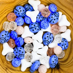 Artbeads Designer Limited Edition Czech glass Ladybug Bead Mix