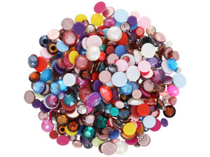 PRESTIGE Crystal Non-Hotfix Flatback Round Rhinestone Mix, Multi-Colored Assortment (1 Tube) PRESTIGE Crystal Non-Hotfix Flatback Round Rhinestone Mix, Multi-Colored Assortment (1 Tube)