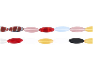 Artbeads Designer Czech Glass Bead Strand - Multi-Colored Flat Oval 15.7 x 6mm (25pc) Artbeads Designer Czech Glass Bead Strand - Multi-Colored Flat Oval 15.7 x 6mm (25pc)