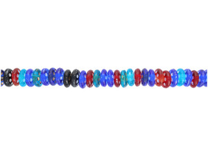 Artbeads Designer Czech Glass Bead Strand - Multi-Colored Flat UFO Shape 3 x 8mm (50pc) Artbeads Designer Czech Glass Bead Strand - Multi-Colored Flat UFO Shape 3 x 8mm (50pc)