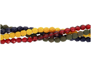 Designer Bead Bundle, 6mm Fire-Polish - TBD - Brown & Blue (4-Strand Value Pack) Designer Bead Bundle, 6mm Fire-Polish - TBD - Brown & Blue (4-Strand Value Pack)