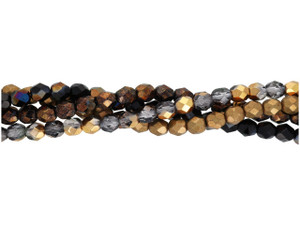 Designer Bead Bundle, 6mm Fire-Polish - Night Dragon's Hoard (4-Strand Value Pack) Designer Bead Bundle, 6mm Fire-Polish - Night Dragon's Hoard (4-Strand Value Pack)