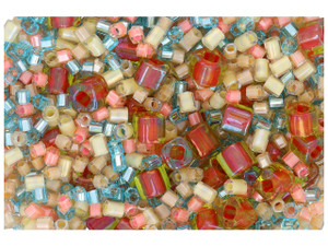 The Bead Llama Limited Edition Designer 15/0 Hex and 2mm Bugle TOHO Seed Bead Blend - At The Beach (1 Tube) The Bead Llama Limited Edition Designer 15/0 Hex and 2mm Bugle TOHO Seed Bead Blend - At The Beach (1 Tube)