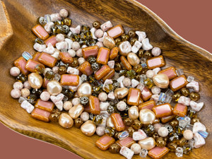 Limited Edition Czech Glass Spring Heirloom Bead Soup - 100 grams