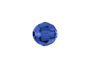 PRESTIGE 5000 8mm Crystal Faceted Round Bead Dark Sapphire PRESTIGE 5000 8mm Crystal Faceted Round Bead Dark Sapphire