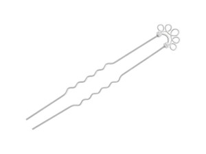 Silver Plated Hair Pin, 5 Loop (dozen) Silver Plated Hair Pin, 5 Loop (dozen)