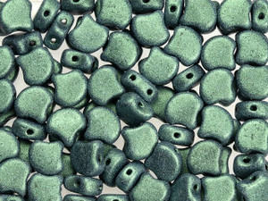 Matubo 2-Hole Metallic Suede Light Green Ginkgo Leaf Bead 2.5-Inch Tube Matubo 2-Hole Metallic Suede Light Green Ginkgo Leaf Bead 2.5-Inch Tube