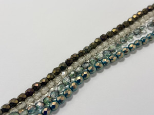 Oceanic Depths – Czech Glass Bead 4-Strand Set Oceanic Depths – Czech Glass Bead 4-Strand Set