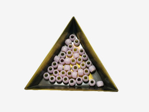 TOHO Bead Round Size 3/0 Milky Innocent Pink - 2.5 Inch Tube