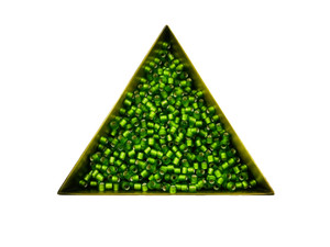 TOHO Bead Round Size 8/0 Silver-Lined Frosted Peridot - 5.5 Inch Tube