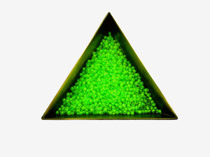 TOHO Bead Round Size 11/0 Luminous Frosted Neon Green Matte - 2.5 Inch Tube