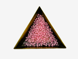 TOHO Bead Round Size 8/0 Inside-Color Crystal/Cotton Candy-Lined - 2.5 Inch Tube