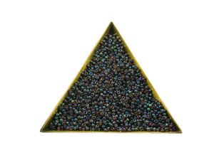 TOHO Bead Round Size 11/0 Gold-Lustered Root Beer - 5.5 Inch Tube