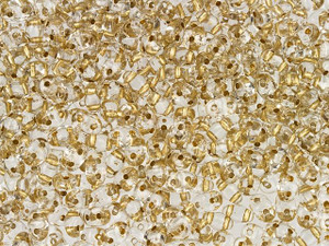 Matubo MiniDuo 2 x 4mm Gold-Lined Crystal 2-Hole Seed Bead 2.5-Inch Tube Matubo MiniDuo 2 x 4mm Gold-Lined Crystal 2-Hole Seed Bead 2.5-Inch Tube