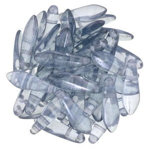 CzechMates Two Hole Daggers 16 x 5mm : Luster - Transparent Blue (50pcs) CzechMates Two Hole Daggers 16 x 5mm : Luster - Transparent Blue (50pcs)