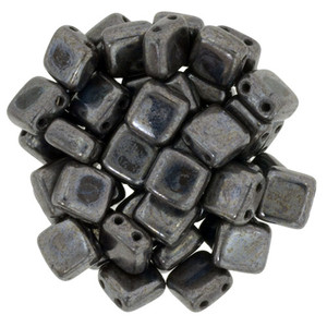 CzechMates Tile Bead 6mm : Luster - Chocolate Brown - Picasso (50pcs) CzechMates Tile Bead 6mm : Luster - Chocolate Brown - Picasso (50pcs)