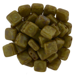 CzechMates Tile Bead 6mm : Ashen Gray - Picasso (50pcs) CzechMates Tile Bead 6mm : Ashen Gray - Picasso (50pcs)