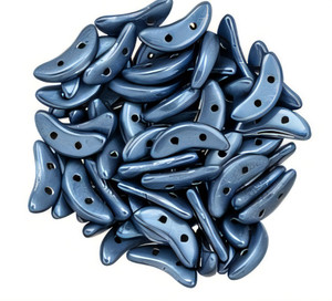 CzechMates Crescent 10 x 3mm Tube 2.5" : ColorTrends: Saturated Metallic Bluestone CzechMates Crescent 10 x 3mm Tube 2.5" : ColorTrends: Saturated Metallic Bluestone