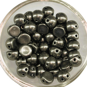 CzechMates Cabochon 7mm Tube 2.5" : ColorTrends: Saturated Metallic Frost Gray