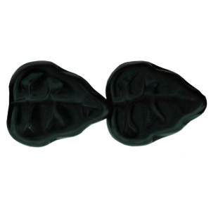 Leaves 10 x 8mm Vertical Hole : Jet (25pcs) Leaves 10 x 8mm Vertical Hole : Jet (25pcs)