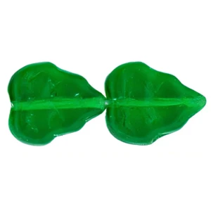 Leaves 10 x 8mm Vertical Hole : Bright Green (25pcs) Leaves 10 x 8mm Vertical Hole : Bright Green (25pcs)