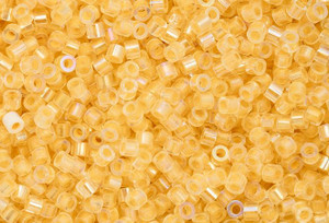 Glow-in-the-Dark AB Cylin Bead 11/0 – Gold Yellow (25 g)