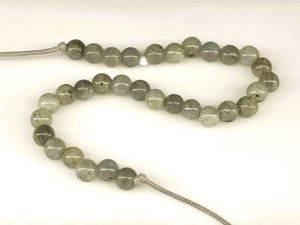 Labradorite Gemstone Beads, 6mm, Round with Large Hole (strand)