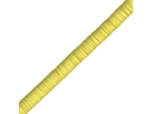 Trade Beads, Vinyl, Heishi, 6mm - Yellow (strand) Trade Beads, Vinyl, Heishi, 6mm - Yellow (strand)